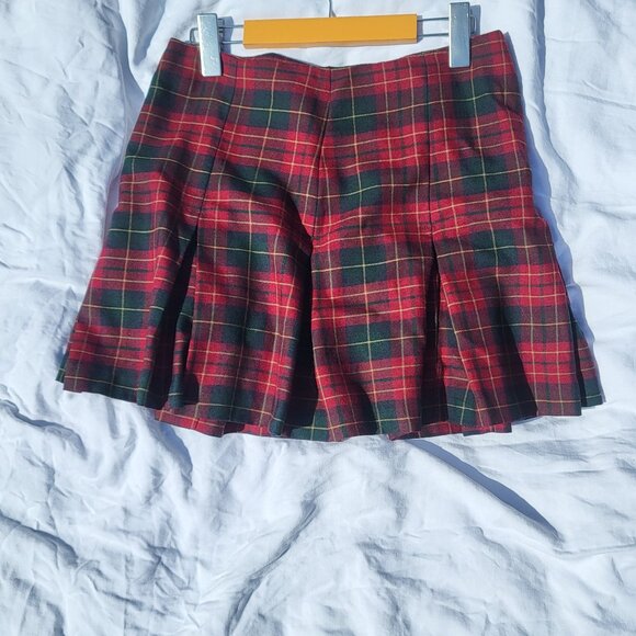 Autumn Plaid mini skirt - 90s size fits small - 36-37 hips - Picture 4 of 4